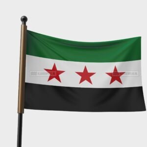 Syrië vlag 3 sterren